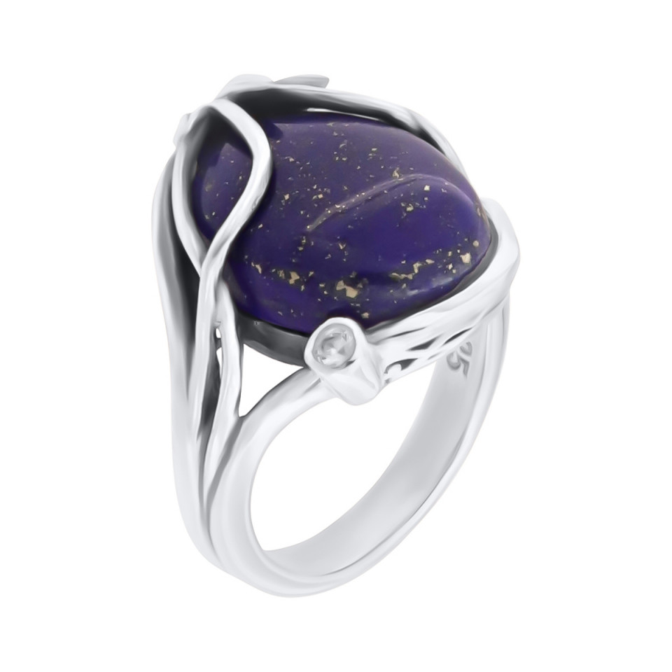 Inel din argint cu lapis lazuli