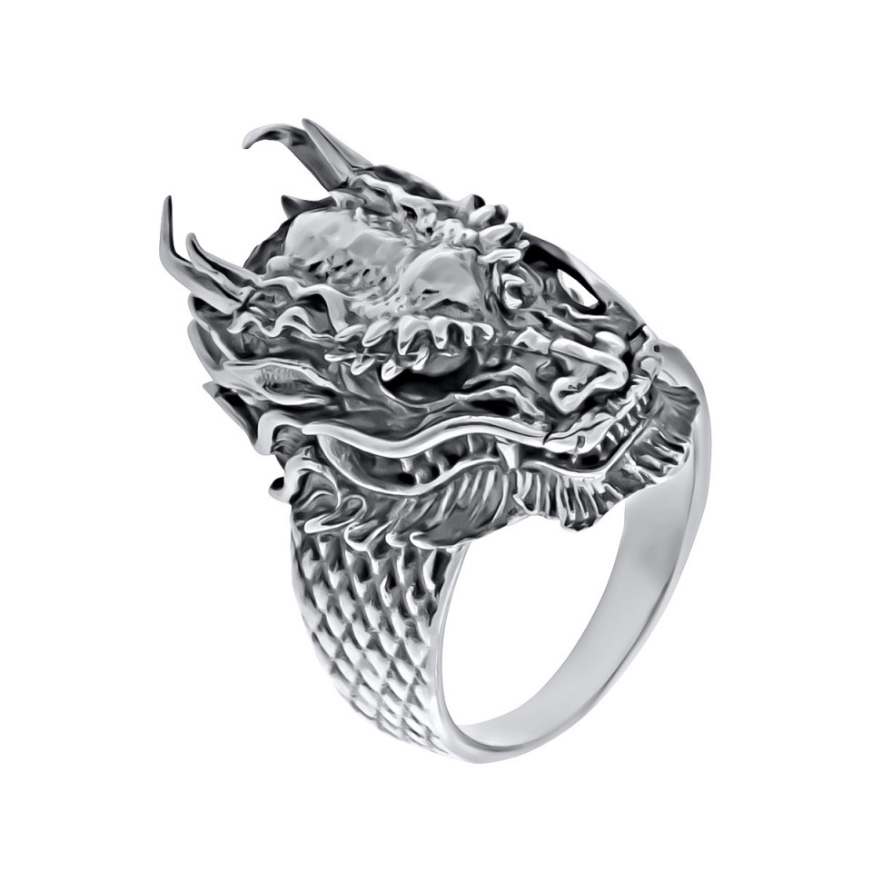 Inel din argint dragon