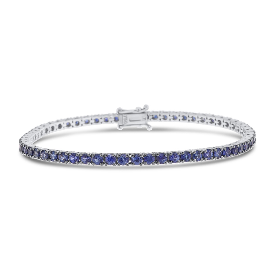 Bratara din aur de 18k cu safire naturale de 5.55 ct