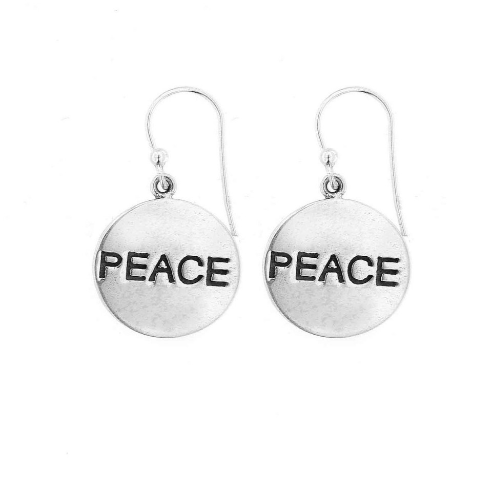 Cercei din argint - Peace