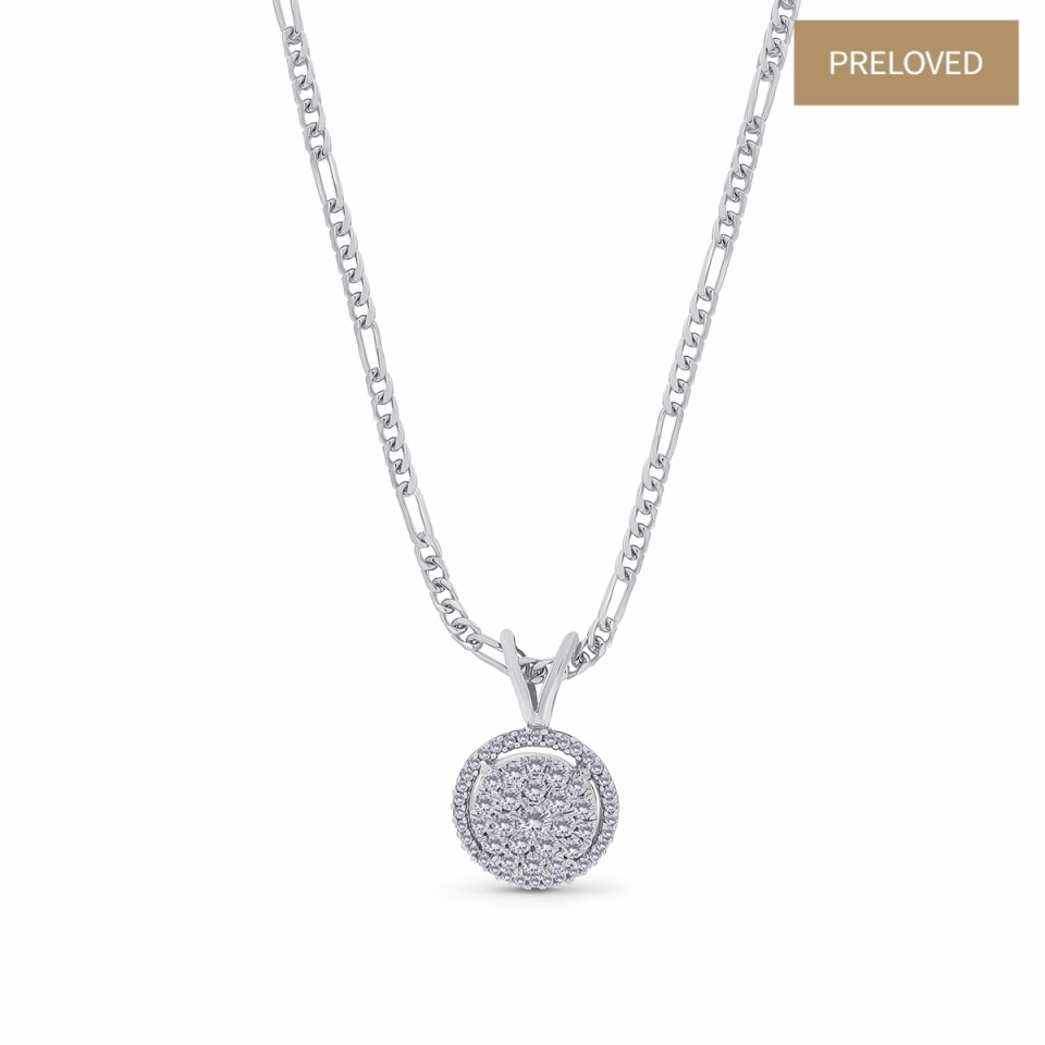 Colier din aur de 14k cu diamante naturale de 0.83 ct