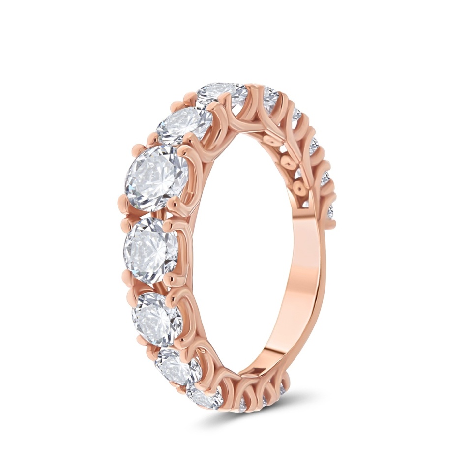 Inel din aur de 18k cu diamante naturale de 2.56 ct
