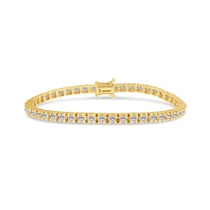 Brățară din aur de 14k cu diamante naturale de 3.11 ct