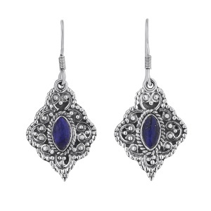 Cercei din argint cu lapis lazuli
