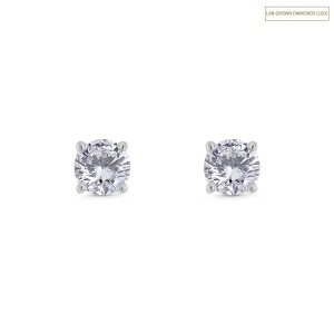 Cercei din aur de 14k cu diamante de sinteză(LAB GROWN) de 1.00 ct
