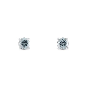 Cercei din aur de 18k cu acvamarine naturale de 0.54 ct