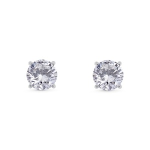 Cercei din aur de 18k cu diamante de sinteză de 4.84 ct
