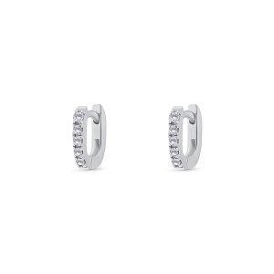 Cercei din aur de 18k cu diamante naturale de 0.09 ct