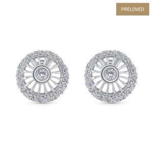Cercei din aur de 18k cu diamante naturale de 0.76 ct