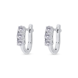 Cercei din aur de 18k cu diamante naturale de 0.76 ct