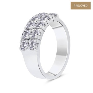 Inel din aur de 18k cu diamante naturale de 1.35 ct