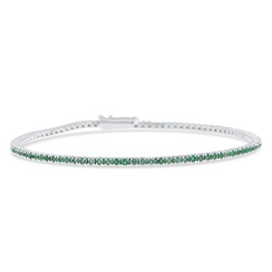 Brățară din aur de 18k cu smaralde naturale de 1.18 ct