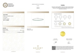 Certificat AGL GEMS Bratara cu smarald natural aur AB438