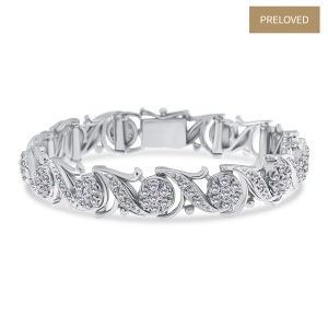 Brățară din aur de 18k și 14k cu diamante naturale de 3.60 ct