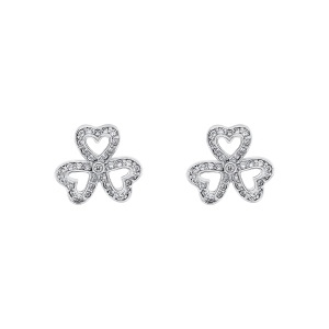 Cercei din argint cu CZ (Cubic Zirconia)