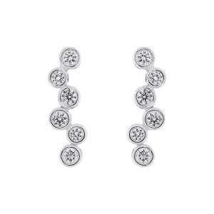 Cercei din argint cu CZ (Cubic Zirconia)