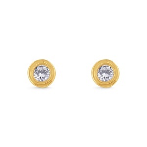 Cercei din aur de 18k cu diamante naturale de 0.30 ct