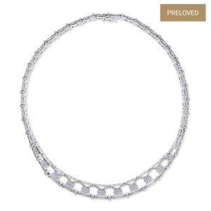 Colier din aur de 14k cu diamante naturale de 2.84 ct