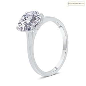 Inel din aur de 14k cu diamant de sinteză(LAB GROWN) de 2.05 ct
