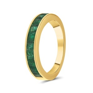 Inel din aur de 18k cu smaralde naturale de 1.49 ct