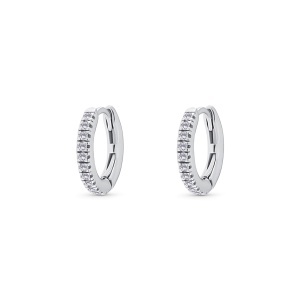 Cercei din aur de 18k cu diamante naturale de 0.14 ct