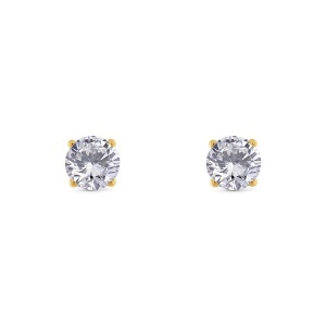 Cercei din aur de 18k cu diamante naturale de 1.00 ct