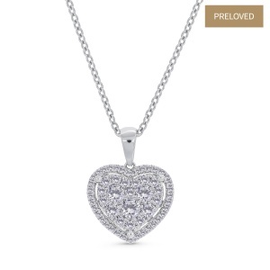 Colier din aur de 14k cu diamante naturale de 0.95 ct
