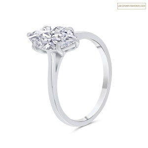 Inel din aur de 14k cu diamant de sinteză (LAB GROWN) de 1.51 ct