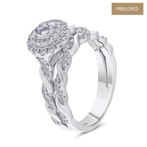 Inel din aur de 14k cu diamante naturale de 0.28 ct și 0.60 ct, NEIL LANE