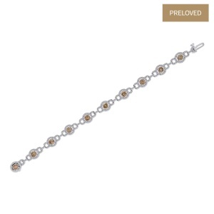 Brățară din aur de 14k cu diamante naturale de 3.88 ct și 2.10 ct