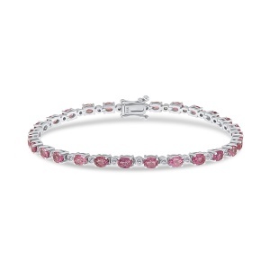 Brățară din aur de 18k cu diamante naturale de 0.34 ct și safire naturale de 6.60 ct