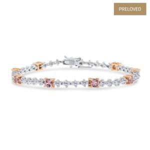Brățară din aur de 18k cu safire naturale de 1.68 ct și diamante naturale de 1.01 ct