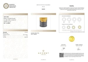 Certificat Gemologic Agl Bratara Zobel din aur galben 900‰ și argint cu diamante naturale de 0.08 ct AB394