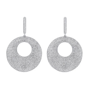 Cercei din argint cu CZ (Cubic Zirconia)