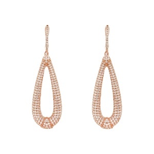 Cercei din argint cu CZ (Cubic Zirconia)