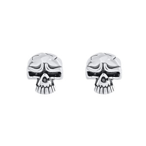 Cercei din argint skull