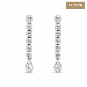 Cercei din aur de 14k ȘI 18K cu diamante naturale de 0.68 ct