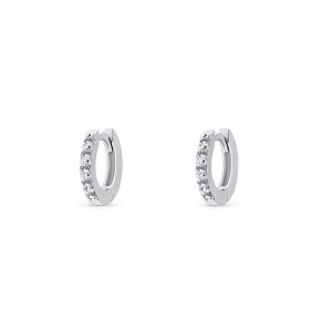 Cercei din aur de 18k cu diamante naturale de 0.09 ct