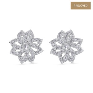 Cercei din aur de 18k cu diamante naturale de 0.90 ct