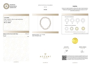 Certificat Gemologic Agl Colier cu perle de cultură de apă sărată Akoya AS530