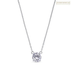 Colier din aur de 14k cu diamant de sinteză(LAB GROWN) de 1.00 ct