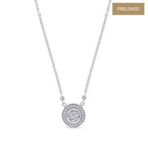 Colier din aur de 14k cu diamante naturale de 0.40 ct