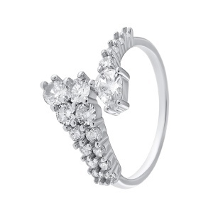 Inel din argint cu cubic zirconia