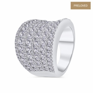 Inel din aur de 14k cu diamante naturale de 3.60 ct