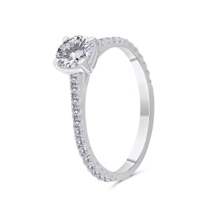 Inel din aur de 18k cu diamante naturale de 0.48 ct și 0.26 ct