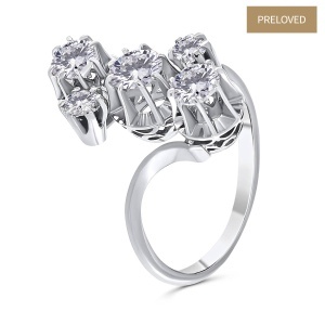 Inel din aur de 18k cu diamante naturale de 1.61 ct
