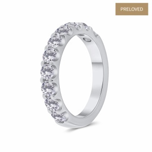 Inel din platină cu diamante naturale de 1.38 ct