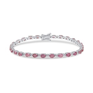 Brățară din aur de 18k cu diamante naturale de 0.35 ct și safire naturale de 6.66 ct