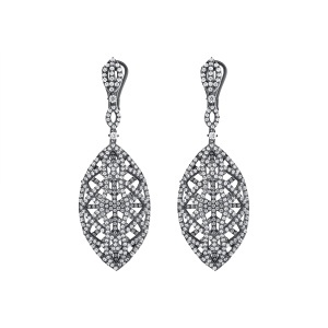 Cercei din argint cu CZ (Cubic Zirconia)