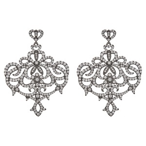 Cercei din argint cu CZ (Cubic Zirconia)